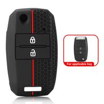 Silicone 2/3/4 Buttons Car Key Case For Kia Rio 3 K2 Ceed Cerato K3 Sportage 4 Picanto K5 Optima Sorento Forte Stinger 2017 2018 2 buttons