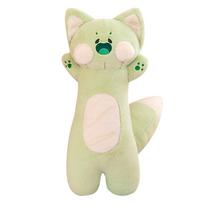 Kids Long Stuffed Pillow Dudu Cat Plush Toy Creative Cute Simulation Stuffed Toy for Kids Christmas Children's Day Gifts žalia
