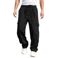 Men's Overalls, Men's Loose Straight Casual Trousers, Men's Overalls, Pocket Pants XXXL
