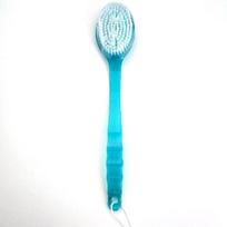 Massager Back Spa Long Natural Body Brush Bath Plastic Bristle Shower mėlyna