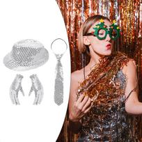 Disco Cowboy Hat Dance Costume for Festival Party Favors Men Women Style B brown
