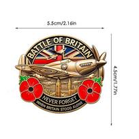 Britain Commemorative Pins Metal Emblem Brooch Lapel Pin for England England's Commemorative Anniversary Keepsake Never Forget