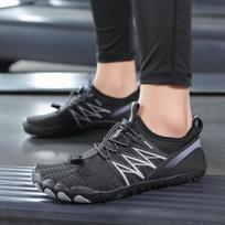 Men Barefoot Women Water Aqua Swim Upstream Shoes Yoga Fitness Shoes Large Size EU: 39 juoda