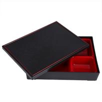 Maisto laikymo dėžutė Japoniška Bento Nešiojama pietų dėžutė Bento Maisto konteineris Japoniška Medinė laikymo dėžutė Biuro Iškylai black