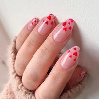 24 vienetų dėvimas Nail Art Valentino dienai Nail Art Piece Nail Art Wear Nail Art Cute Love Wear Nail Art