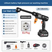 6 IN 1 Aukšto slėgio automobilio plovimo pistoletas 20000mAh Belaidis nešiojamas ploviklis Putų generatorius Vandens pistoletas automobiliui sodui Vandens purškimo pistoletas Battery Powered