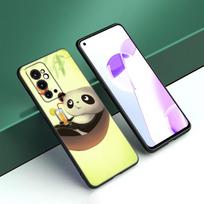 Cute Cartoon Panda Black Silicone Phone Case For OnePlus 9 10 11 12 ACE 2V Pro 9RT 10T 10R Nord CE 2 3 Lite N10 N20 N30 5G OnePlus Nord 2 5G black