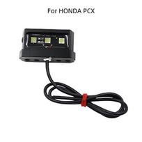 For HONDA PCX125 PCX150 PCX 125 150 pcx 125 150 Motorcycle Adjustable Rear Tail Tidy License Plate Holder Bracket LED Light black