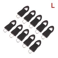 10Pcs Replacement Zipper Head Tool-Free Removable Zipper Puller For Luggage Schoolbag End Fit Rope Tag Clothing Zip Fixer L