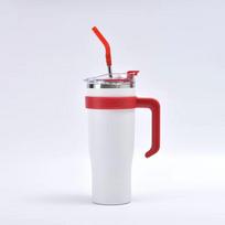 Big MAC Smoothie Cup Stainless Steel Handle Thermos Cup Large Capacity Water Cup Office Sippy Cup 40oz