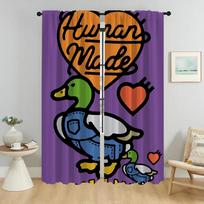 Blackout Curtains for Living Room Curtain H-human Mades Shades Home Interior Curtains 2 Pieces Tulle for Bedroom Partition Child W50xH70cmx2pcs-CL