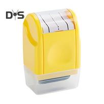 Race Track Stamp Self Inking Line Road Stamp Roller Compact Design Portable Dashed Handwriting Lines Practice Roller Stamp for Kids geltona