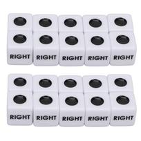 20Pcs Board Game Dice Light Weight 6 Sided Dice Set Waterproof Left Right Center Dice Game Set for