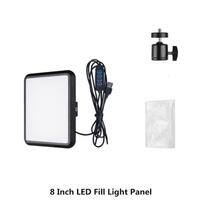 Video Led Light Photography Selfie Dimmable Video Fill Light for Photo Studio Live Stream Fill Lamp for Tiktok Youtube black