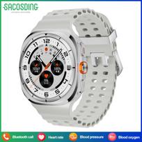 „SACOSDING New Watch 7 Ultra“ išmanusis laikrodis, 500 mAh, balso asistento laikrodis, vyrams ir moterims, AMOLED, „Bluetooth“, skambučių, širdies ritmo, sportinis išmanusis laikrodis