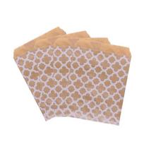 25pcs Popcorn Bags Kraft Paper Bag Candy Biscuit Giftwrapping Baked Goods Bag Kraft Paper Bags Favour Bags for Gifts ARI