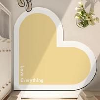 INS Wind Gradient Love Bathroom Absorbent Mat Household Non-slip Bathroom Soft Mat Wedding Diatom Mud Mat 40 * 60Cm