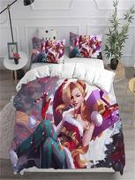 Bedding Sets LOL Jinx Arcane Australia /Europe/USA Full Queen King Size Quilt Duvet Cover Pillow Case 2-3 Pieces Sets EU single(135x200cm) white