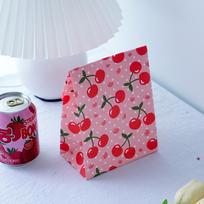 10 vnt. Spalvingi vaisių rašto pakuočių maišeliai Dovanų pakuotė „Pasidaryk pats“ kepimui Dim sum maišeliai Plokštus galas Laikymo maišeliai apple gray