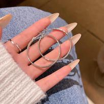 Hong Kong Retro Exaggerated Earrings for Women - Elegant, Face-Slimming Design, Celebrity Style A2029