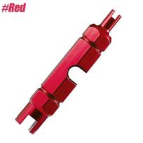 1Pcs Valve Core Remover Tool for Presta, Schrader, Valve Extender Tire Repair, Wrench for Bike, Car, Bicycle, Motorcycle Tyre raudona