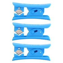 3PCS PTFE Tube Cutter Self Standing Type Stainless Steel Hose Cutting Tool for 3D Printer blue