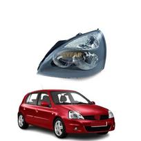 Headlight Gray Left Side For Renault Clio Mk2 HB 2002-2008 OEM 7701057654