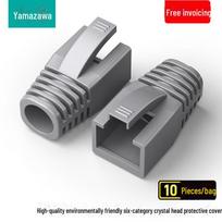 „Shanze“ ekranuotas RJ45 krištolinis galvutės dangtelis Cat5, Cat6, Cat7 kabeliams 6.5mm 10 pieces/bag HT604 pilka spalva