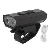 Dviračio žibintas su dviguba galva, 6 apšvietimo lygiai, įkraunamas USB, LED dviračio priekinis žibintas iš aliuminio lydinio