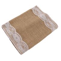 Burlap Ribbon Lace Design 30x180cm11.8x70.9in DIY Cutting Soft Natural Rustic Decorative Christmas brown