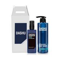 DASHU vyriškas „Aqua Deep Waterful All-in-One“ losjonas ir „Daily Vita Flex All-in-One“ prausiklis kūnui