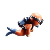 Aquarium Miniature Decoration Diver Figure Fish Tank Decoration Landscape Aquarium Accessories black