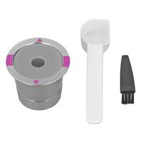 Metal Coffee Pod Stainless Steel Reusable Refillable Filter Cup Single for Coffee Maker gray