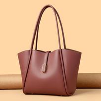 Ladies Vegetable Basket Bucket Bag Commuter Office Worker Large Capacity Portable Large Capacity Messenger Bag raudona