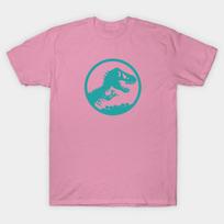 T Shirt Women Dinosaur Skeleton Badge Large Blue Harajuku Print Kawaii Tshirt Summer Short Sleeve Female T-Shirt Top Tee S blue