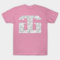 T Shirt Women Gg Git Gud Harajuku Print Kawaii Tshirt Summer Short Sleeve Female T-Shirt Top Tee S rožinė