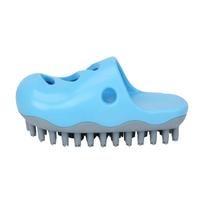 Silicone Bath Brush Pet Bath Brush Storage Body Wash Portable Dog Massage Brush Clean Skin(Pink) One Size blue