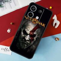God of War dėklas Xiaomi Redmi 12 13C 12C 10C 9C Redmi Note 13 9 10 11 12 Pro 9S 10S 11S 12S viršelis Redmi Note 10 Pro black