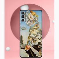 Salvador Dali Art Case For Samsung Galaxy S22 S23 S24 Ultra Note 20 10 S8 S9 S10 Plus S21 S20 FE Soft Cover Galaxy S21 FE gray