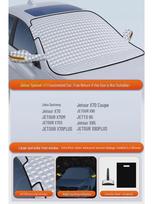 Winter Car Cover: Snowproof Windshield Sunshade & Antifreeze Protector gray