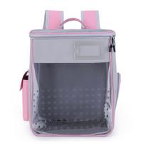 Oxford Breathable Cat Bag Pet Bag Outdoor Portable Bag Pet Backpack Fashionable and Breathable Large Capacity Pet Backpack 40x30x22cm gray