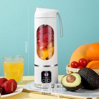 Portable Blender, Personal Smoothie Blender with USB Rechargeable, Mini Juice Cup for Shakes and Smoothies, Powerful 18000 RPM Motor, 450ML balta