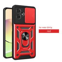 For Motorola Moto G14 G54 G84 Case Magnetic Ring Holder Shockproof Armor Phone Cases For Moto G 14 54 84 Lens Protective Cover For Moto G14 raudona