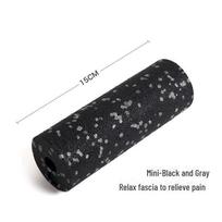 EPP Mini Yoga Foam Roller: Portable Deep Muscle Massage & Relaxation Tool black