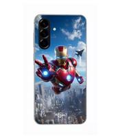 Case - Maniacase - Samsung Galaxy A26 - Silicone - Black - Iron Man Attack juoda