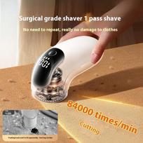 Household Rechargeable Hairball Trimmer Digital Display Clothing Shaver Portable Hairball Remover brown