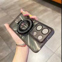 skirta Realme 13 Pro Blizganti apyrankė su laikikliu Telefono dėklas ant Skirta Funda Oppo Realme 13 Realme13 12 11 10 Pro Plus Laikiklio dangtelis Realme 10 4G juoda