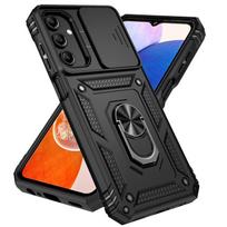 Stumdomos kameros objektyvo karinio lygio šarvų dėklas, skirtas Samsung Galaxy A15 A25 A35 A55 5G telefono laikiklio žiedo stovo dangtelis For Samsung A15 5G