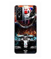 Case for Vivo Y76 5G lewis hamilton mercedes 44 Maniacase juoda