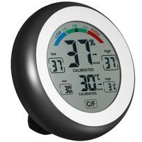 Digital Thermometer Hygrometer Temperature Humidity Meter Round Digital Indoor Temperature Humidity Meter For Weather Station juoda